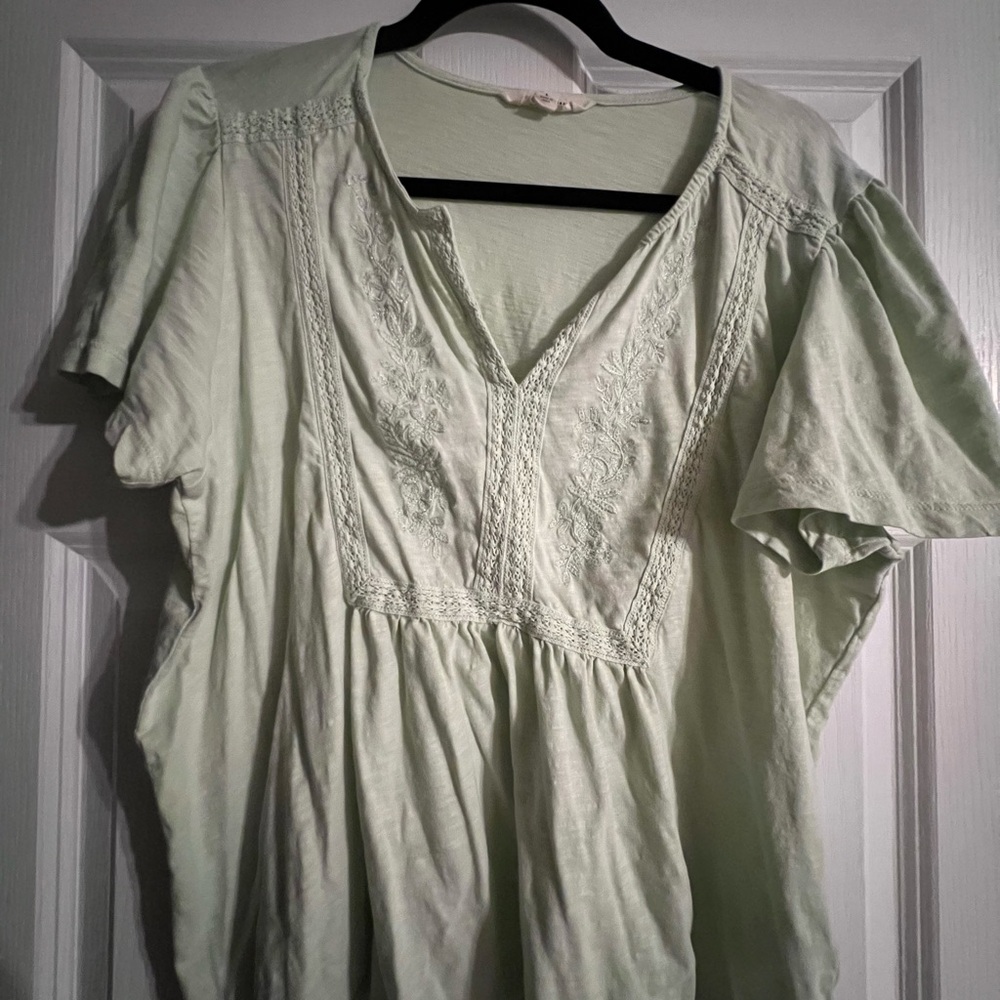 Elegant mint Green Women's Top